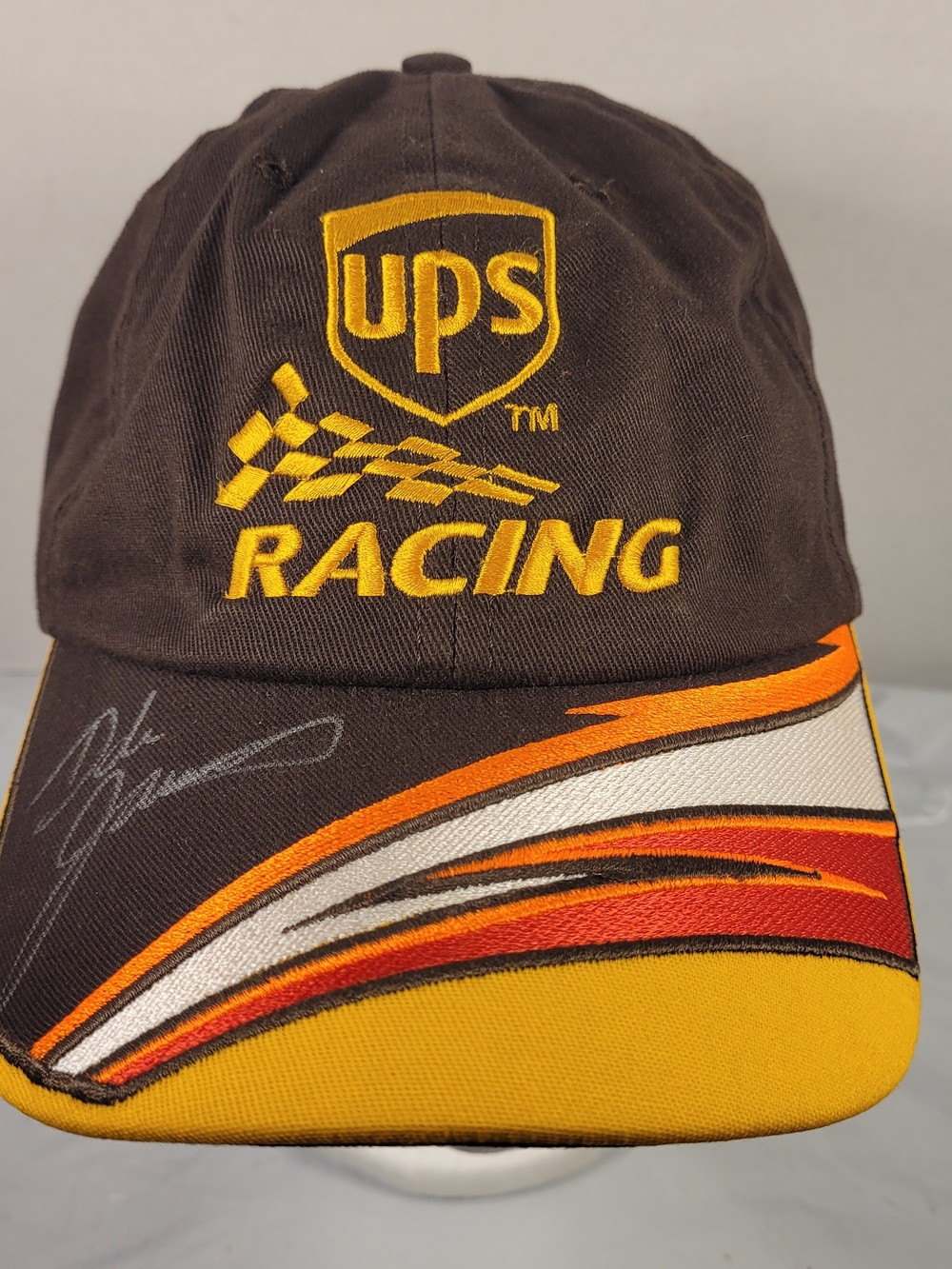 Dale Jarrett Autograph UPS Nascar Hat Collectible MWR Made In USA